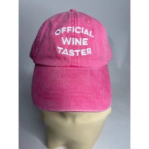 Adams Official Wine Taster Cap  OS Adjustable Pink   Cotton